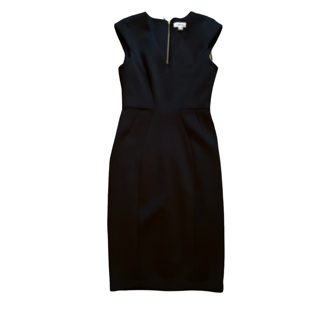 Calvin Klein Black Sheath Dress Size 4 NWT